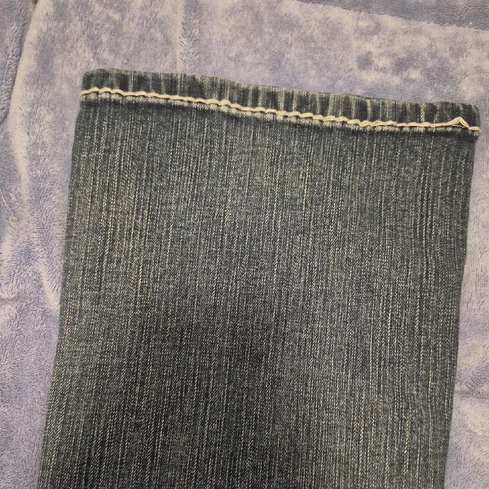 L.A. Idol Dark Blue Boot Cut Jeans with Embellished Pocket - Picture 4 of 4